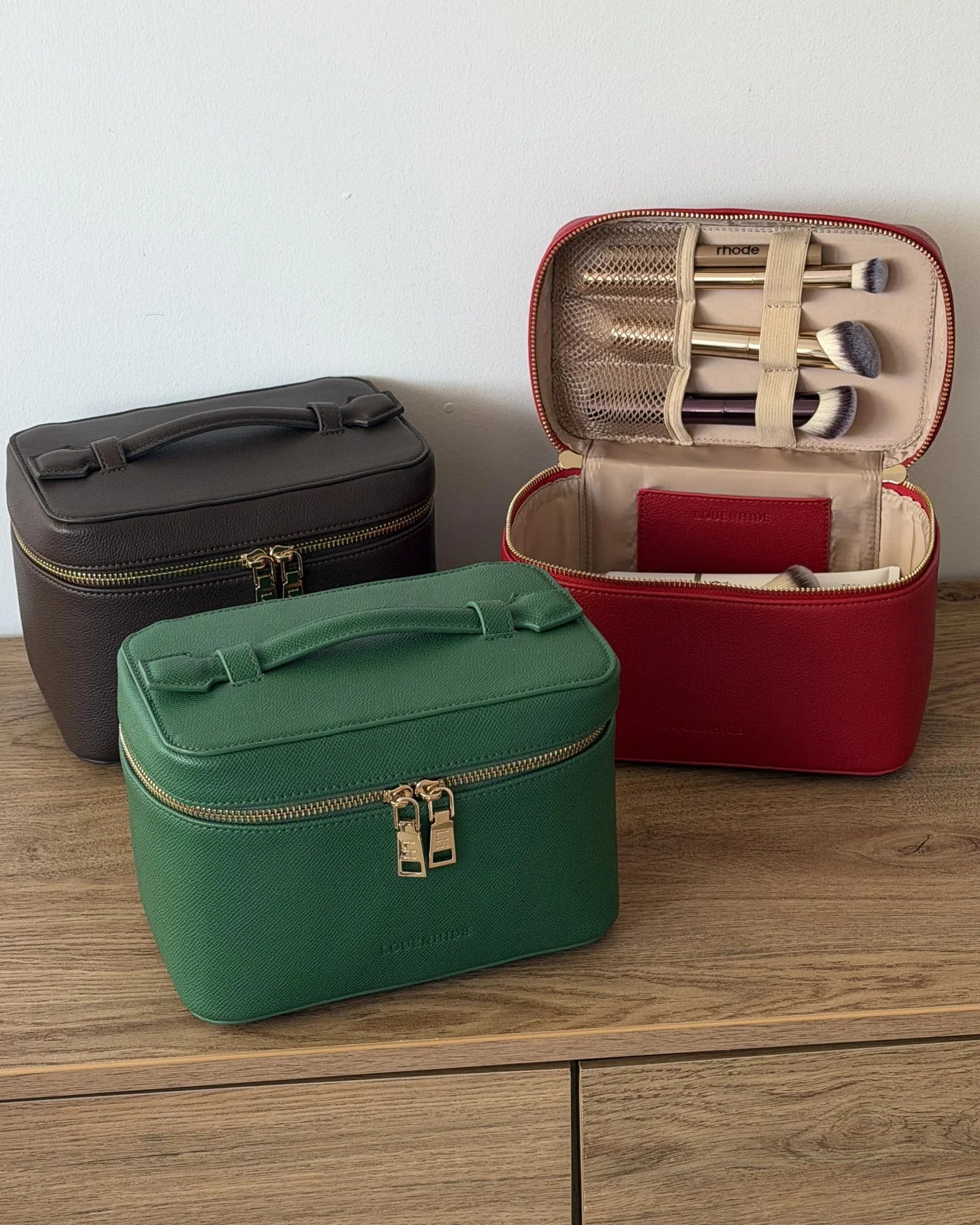 Camden Cosmetic Case | Chocolate