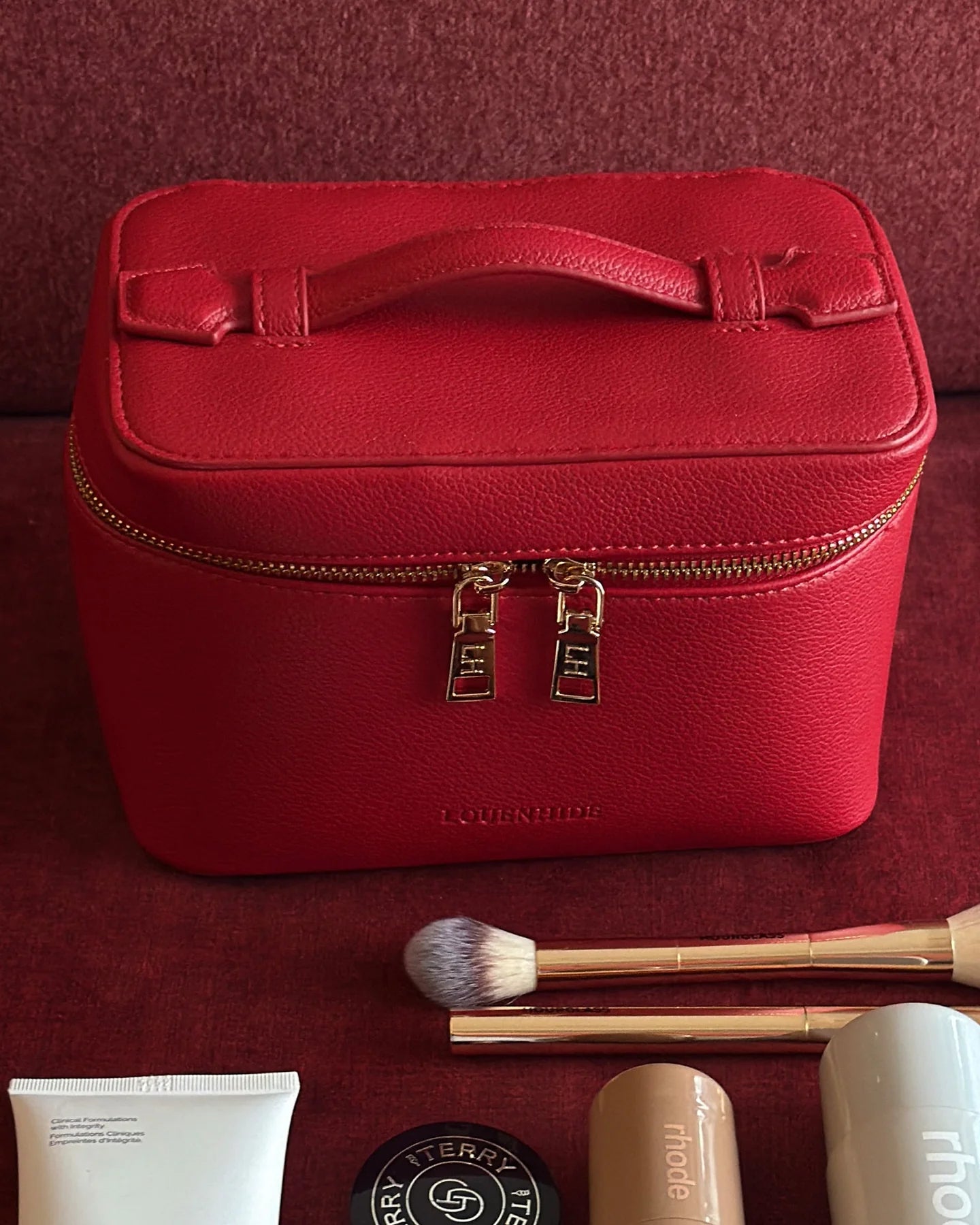 Camden Cosmetic Case | Red