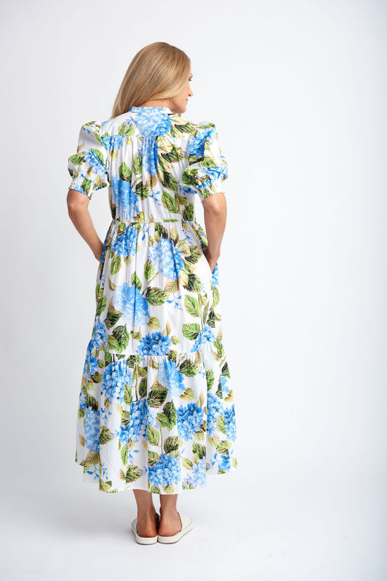 Hydrangea Print Dress | Blue Hydrangea