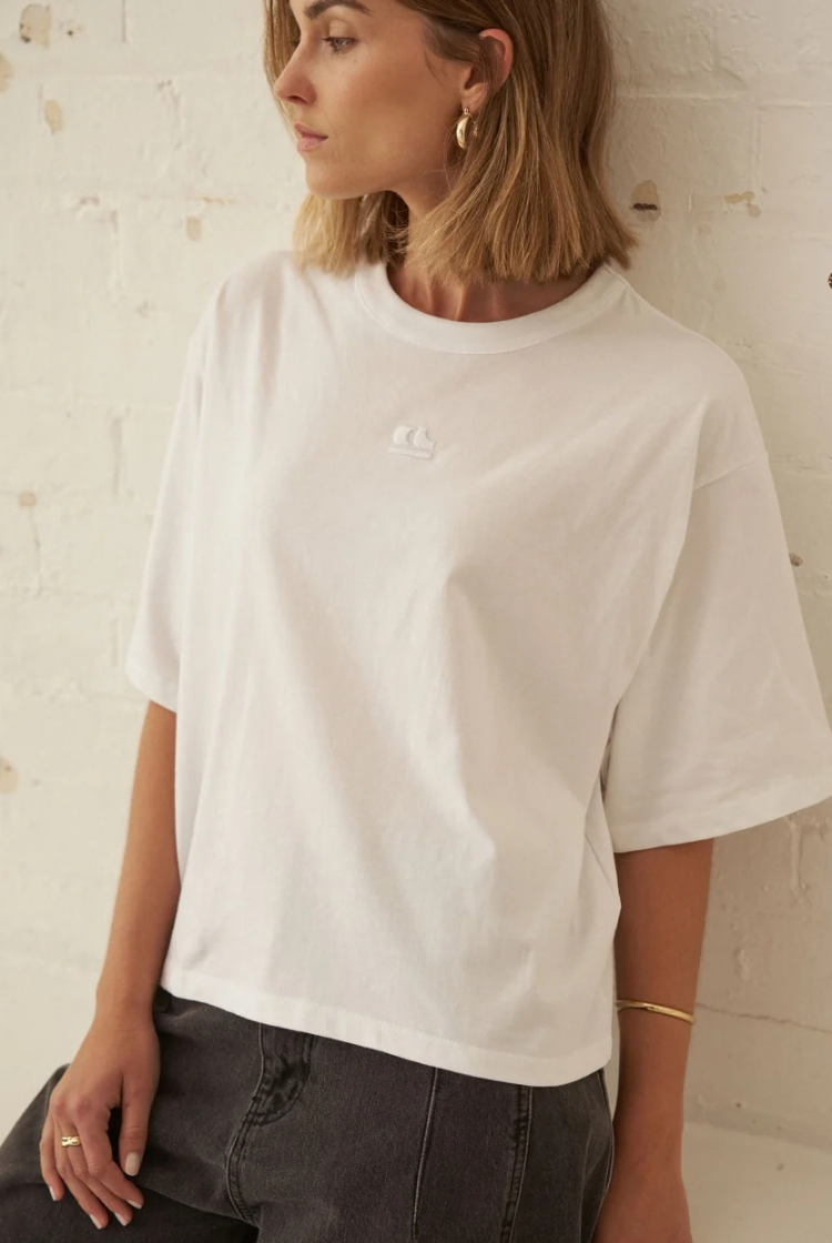 Phoebe Premium Tee | White