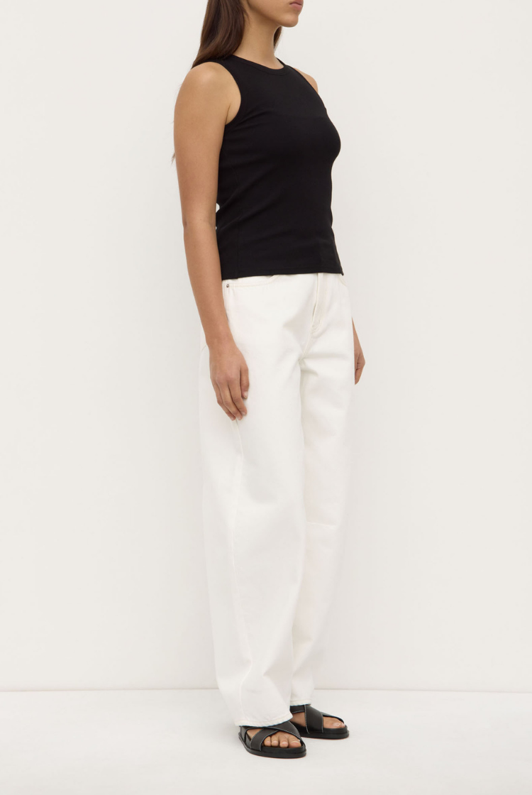 Nika Rib Tank | Black
