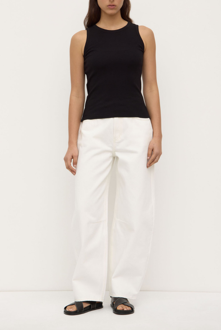 Nika Rib Tank | Black