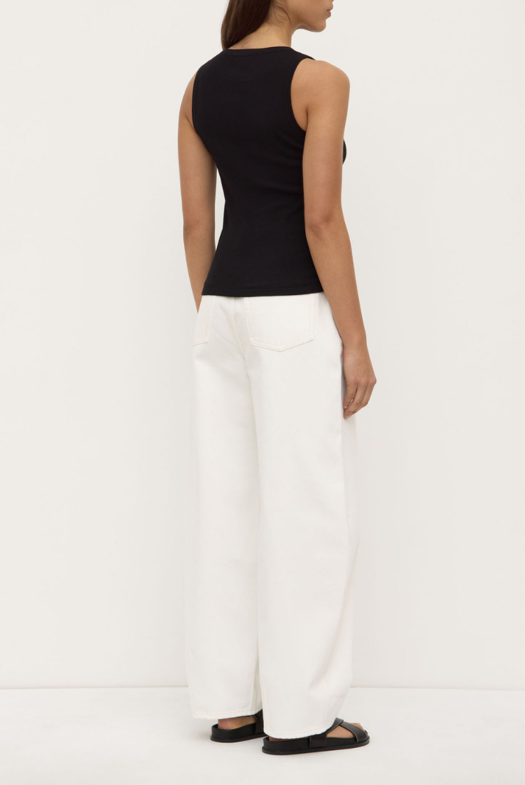 Nika Rib Tank | Black