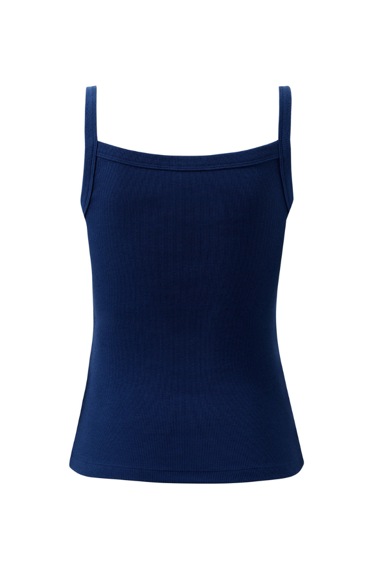 Sophie Rib Singlet | Prussian Blue