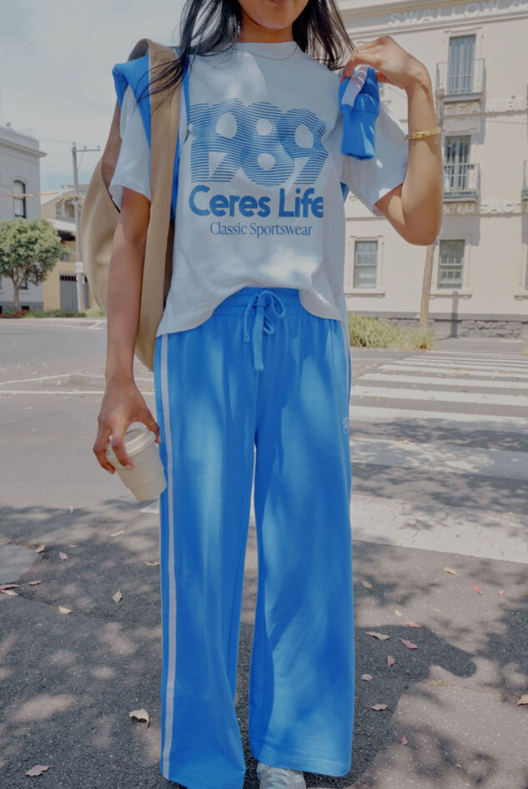 Stevie Slouchy Tee | White 80's Sport