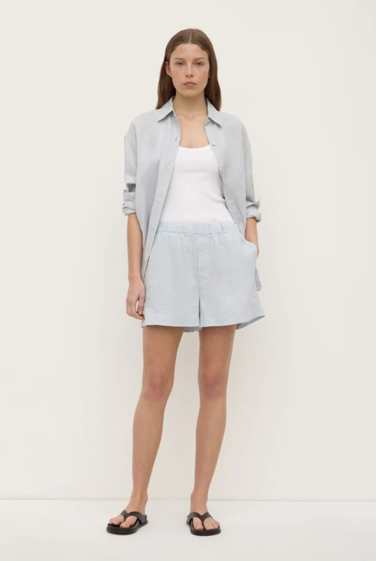Everyday Linen Short | Cloud