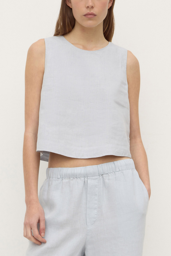 Estelle Linen Top | Cloud