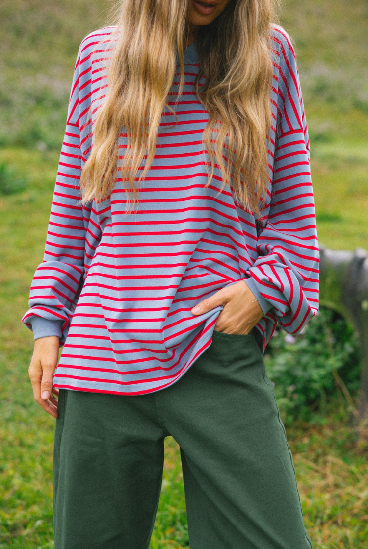 Nautical Long Sleeve Tee | Cherry