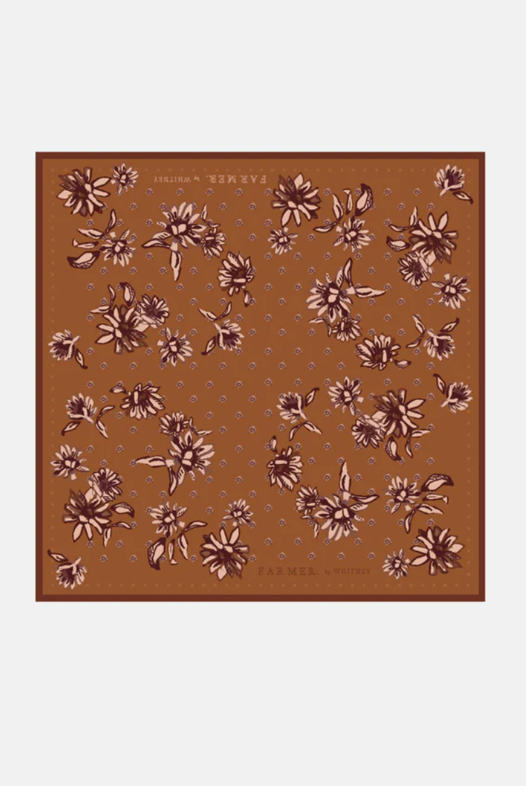 'Sunburnt' Bandana Scarf | Silk