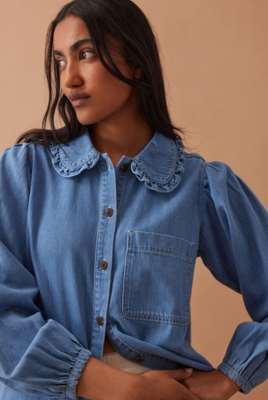 Savannah Denim Shirt | Vintage Blue