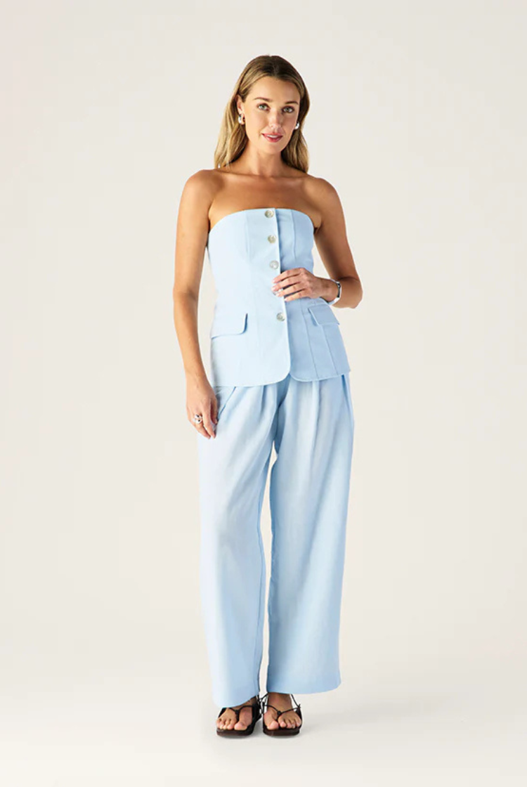 Monaco Suiting Pant | Ice Blue