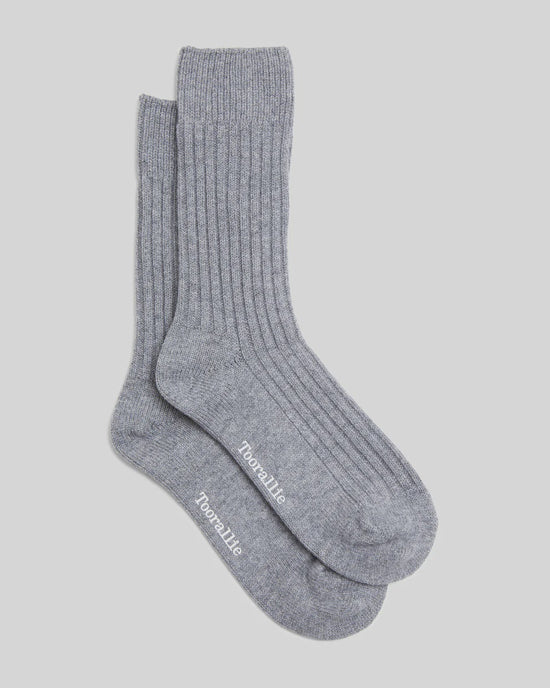 Ribbed Merino Socks | Grey (SML/MED)