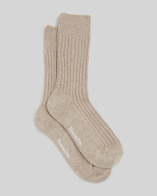Ribbed Merino Socks | Oat (SML/MED)
