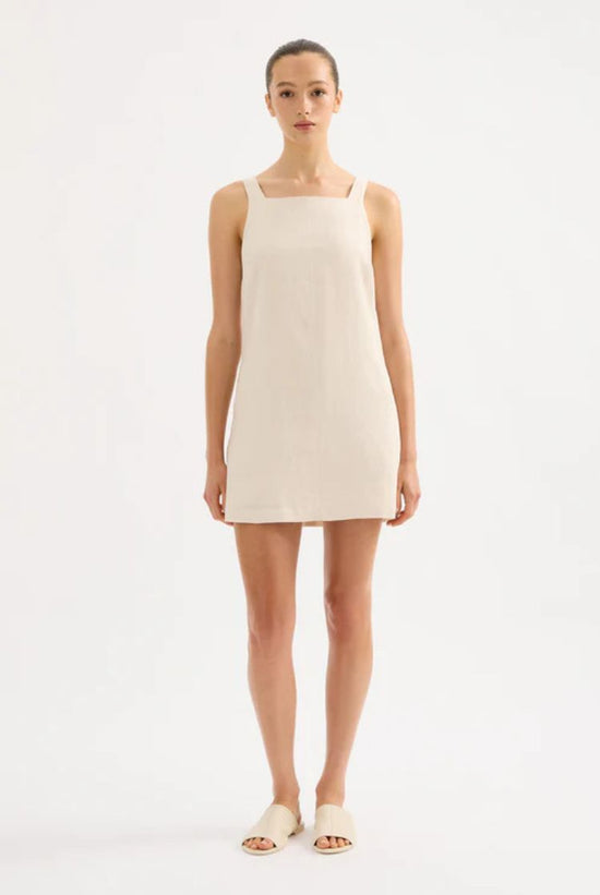 Eden Linen Midi Dress | Cream