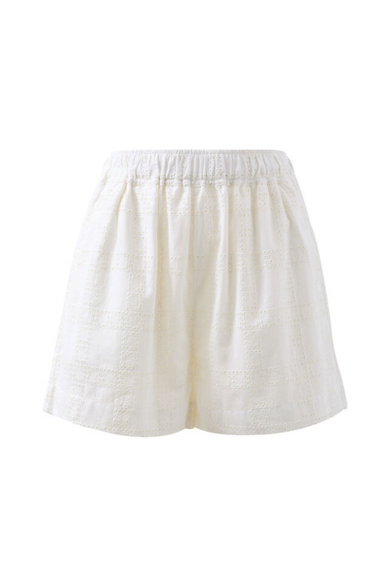 Mila Short | White Broderie