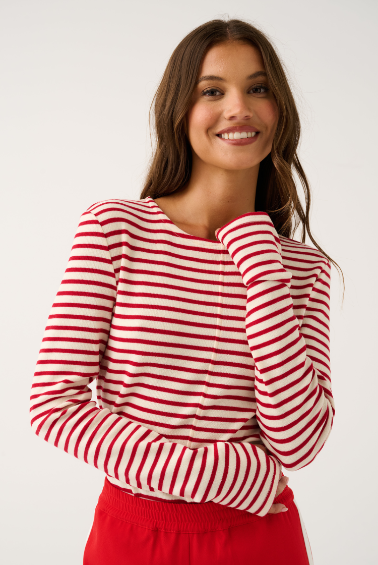 Aspyn Top | Ruby Stripe