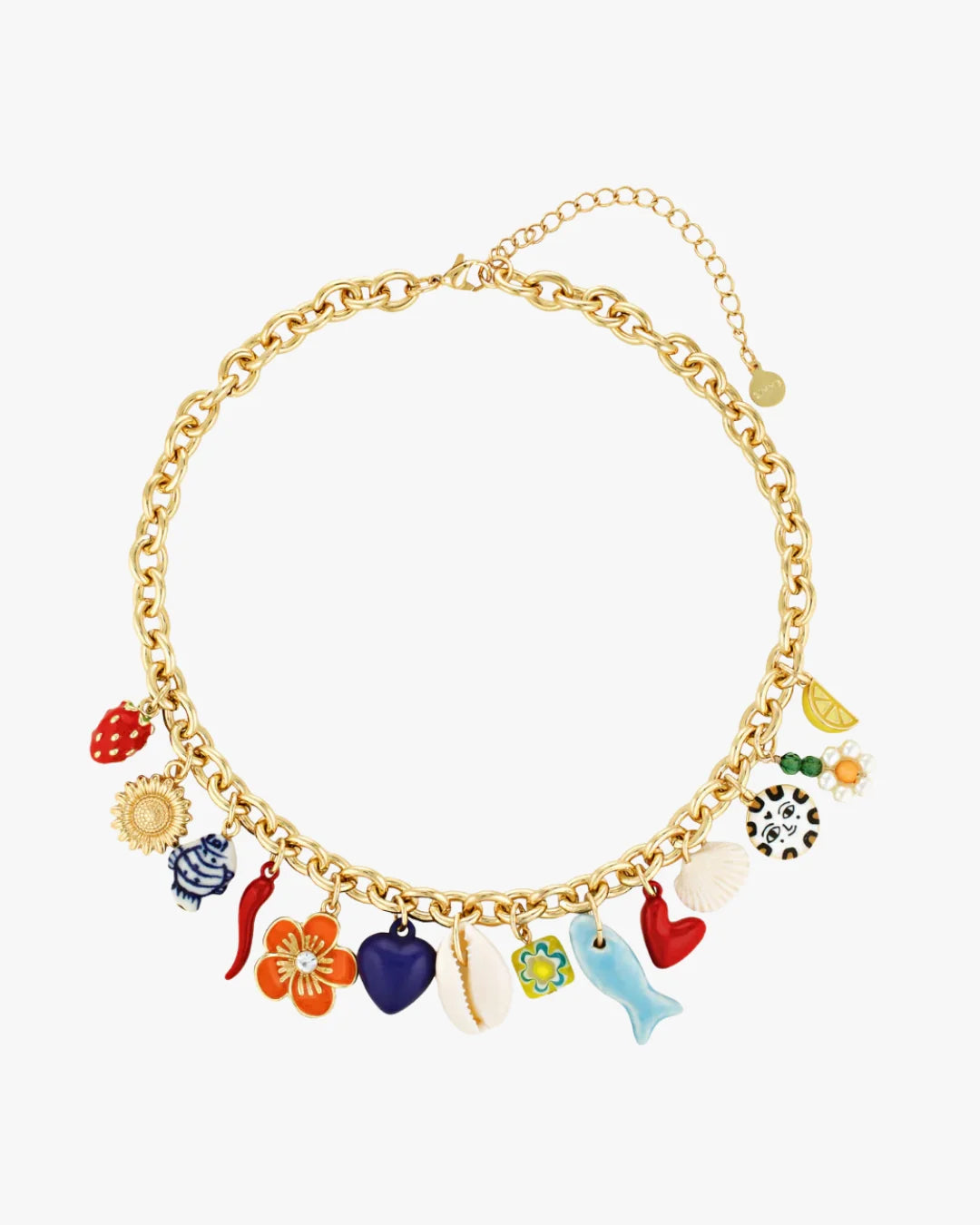 Positano Charm Necklace | Gold