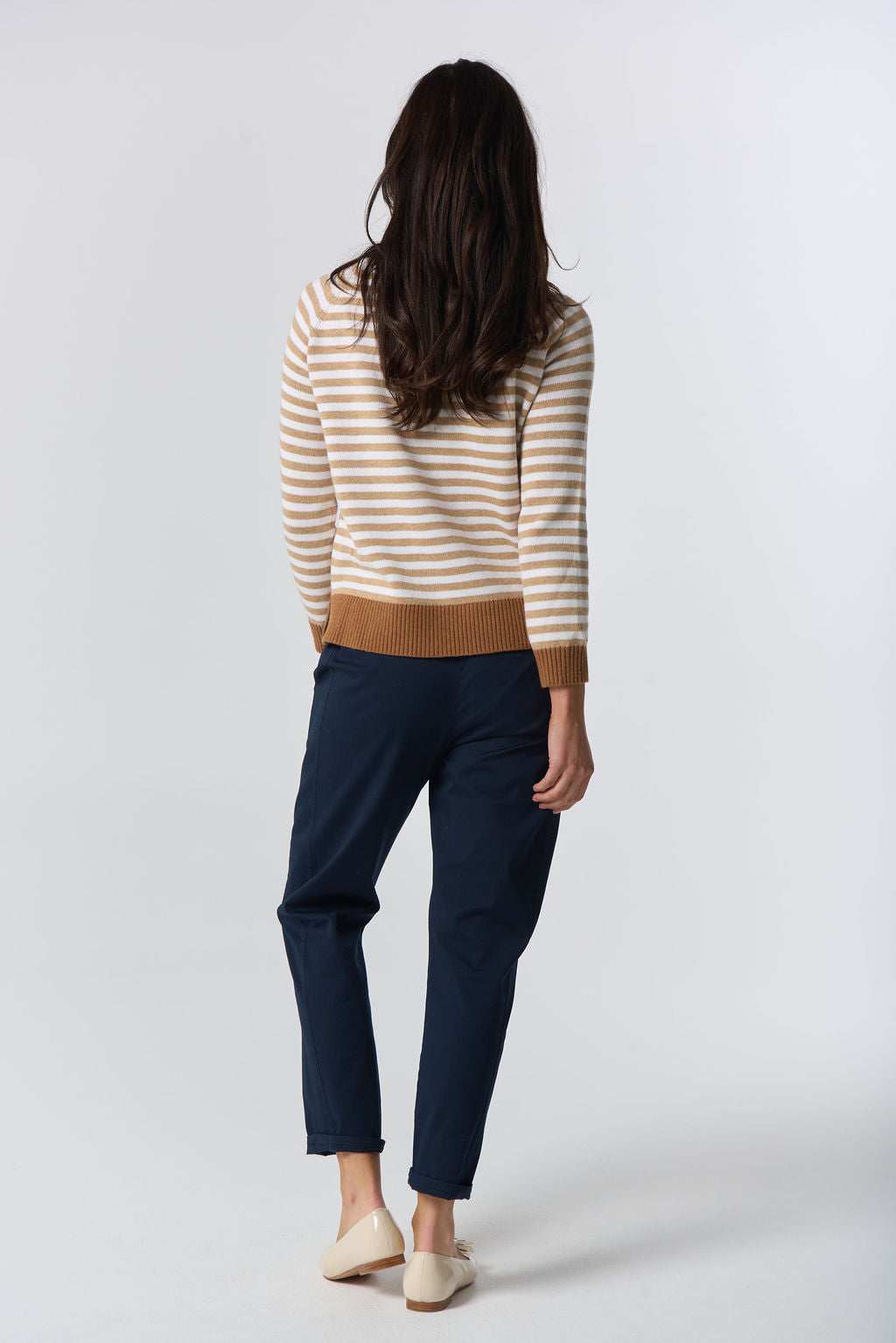 Farmer Cotton Cashmere Jumper | Cornsilk/ Laser