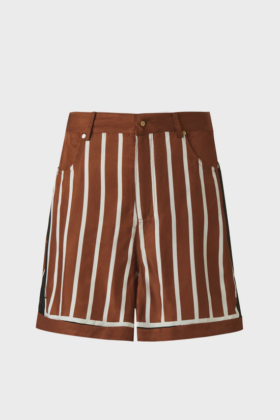 Trista Shorts | Cherrywood Stripe