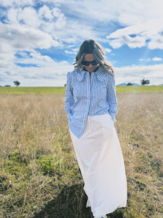 Peta Shirt | Blue Stripe