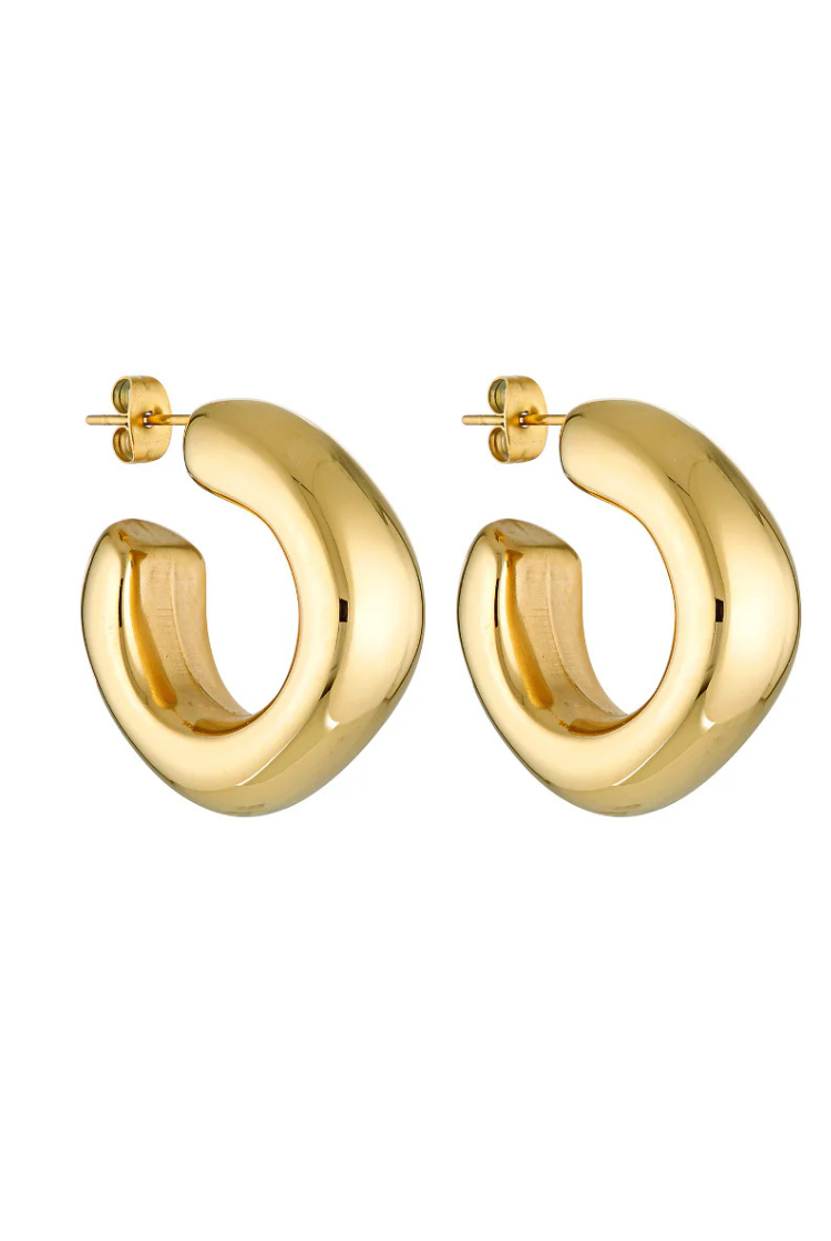 Dina Hoops | Gold