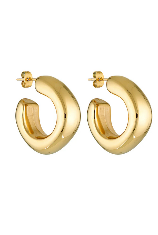 Dina Hoops | Gold