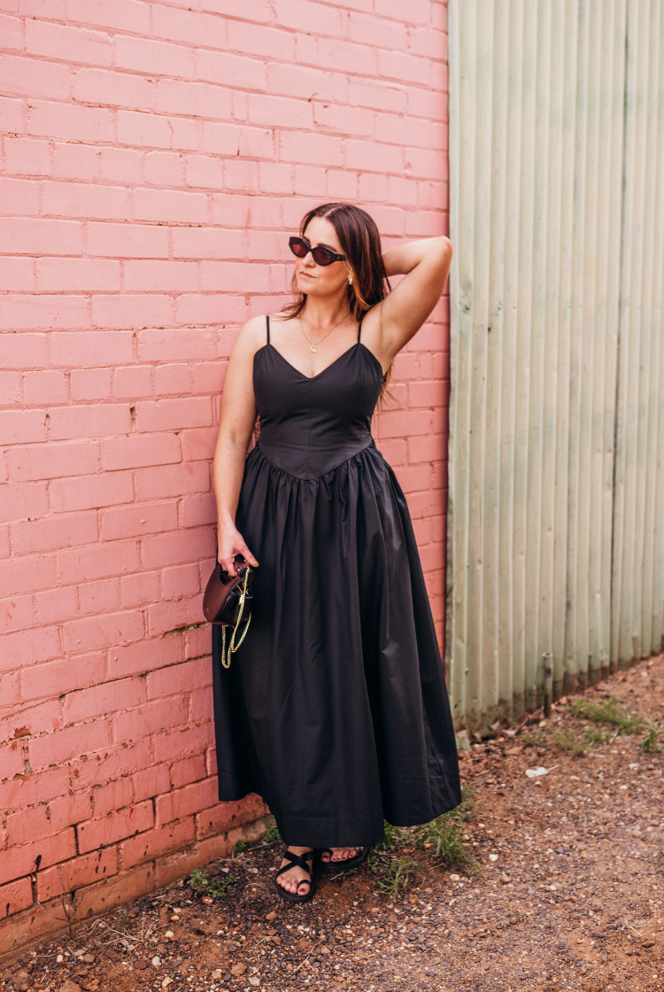 Quinn Midi Dress | Black