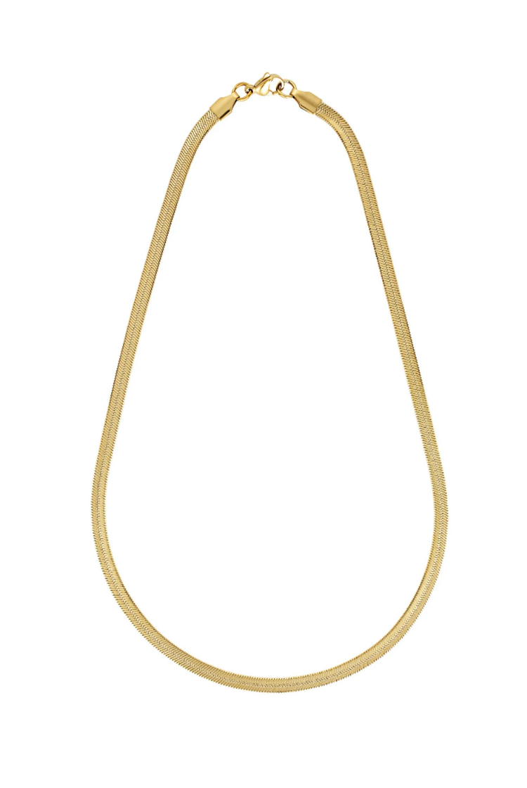Hailey Snake Necklace 4mm 45cm | Gold