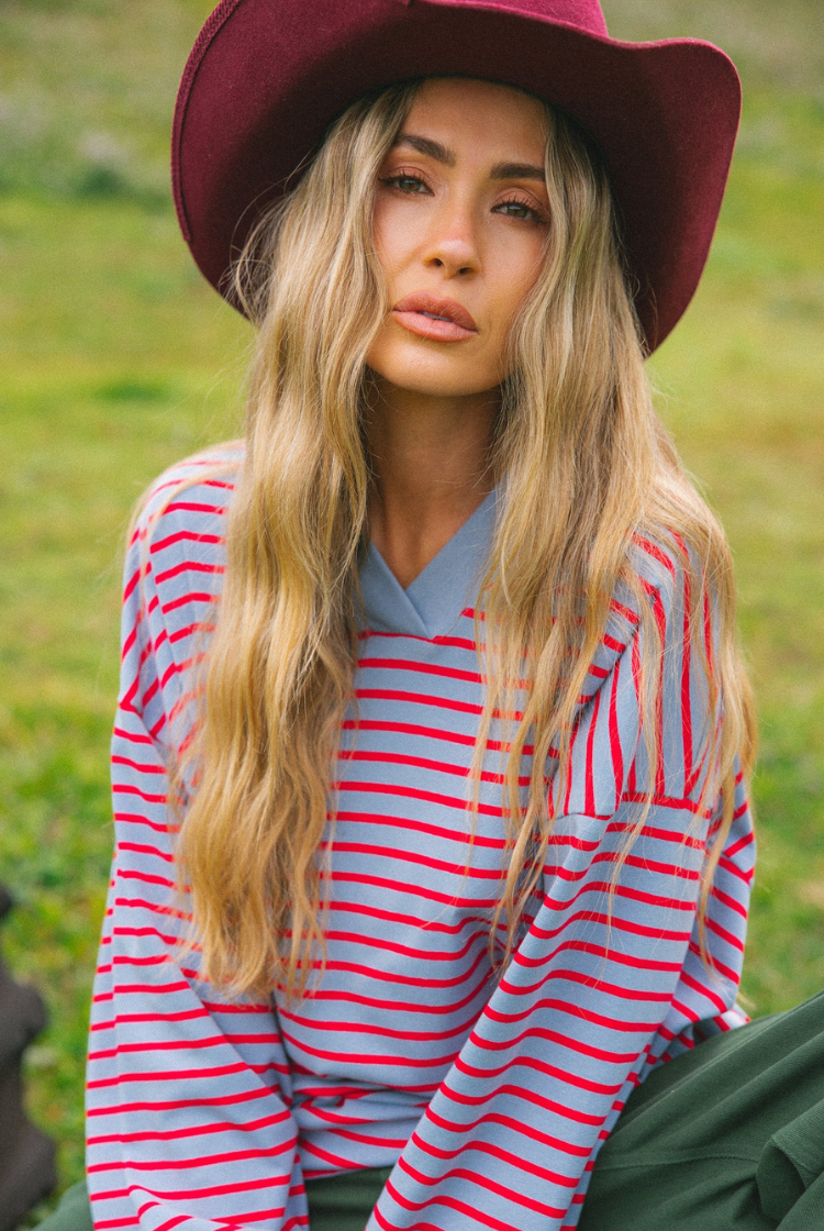 Nautical Long Sleeve Tee | Cherry