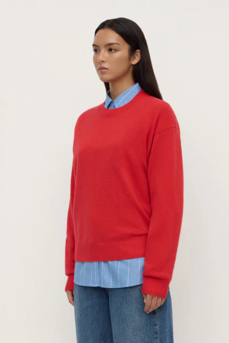 Carter Wool Sweater | Flame