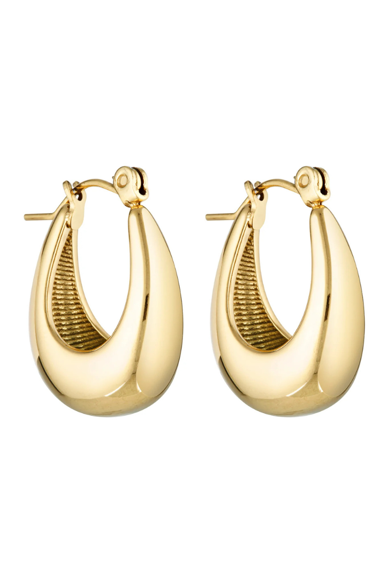Tear Drop Earrings | Gold