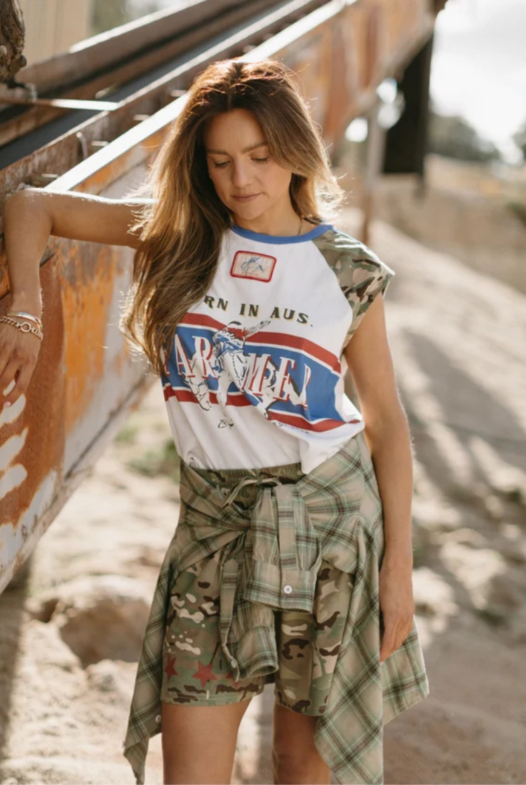 Camo Jersey Track Short