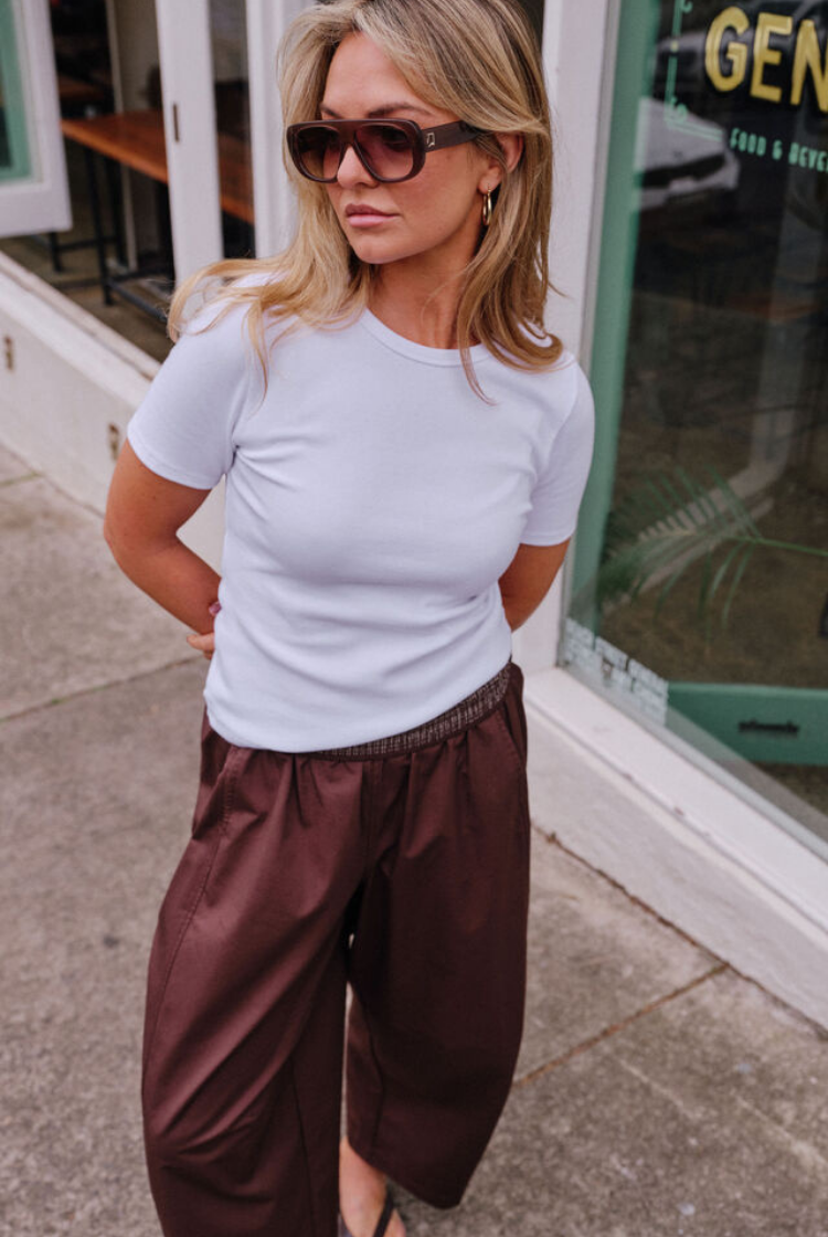 Luella Rib Tee | White