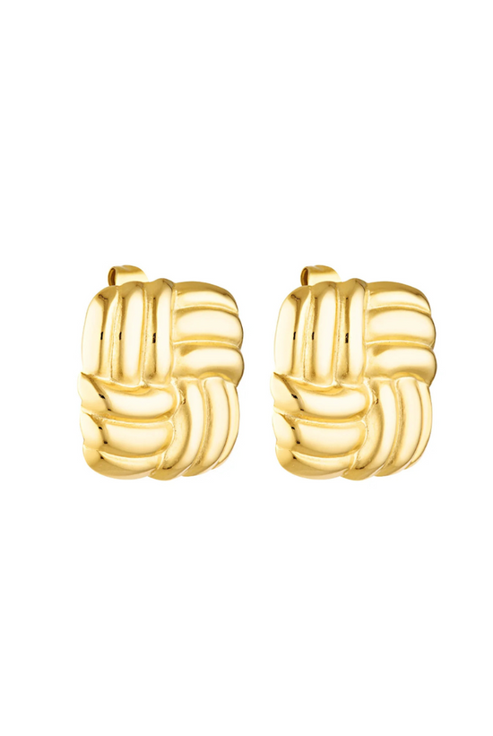 Baby Cushion Earrings | Gold