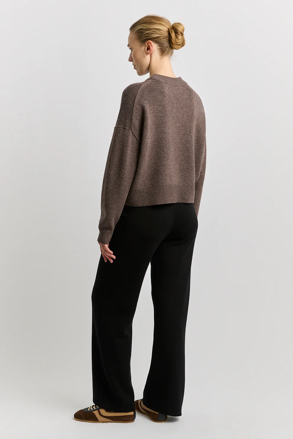 Drop Shoulder Crew | Mocha