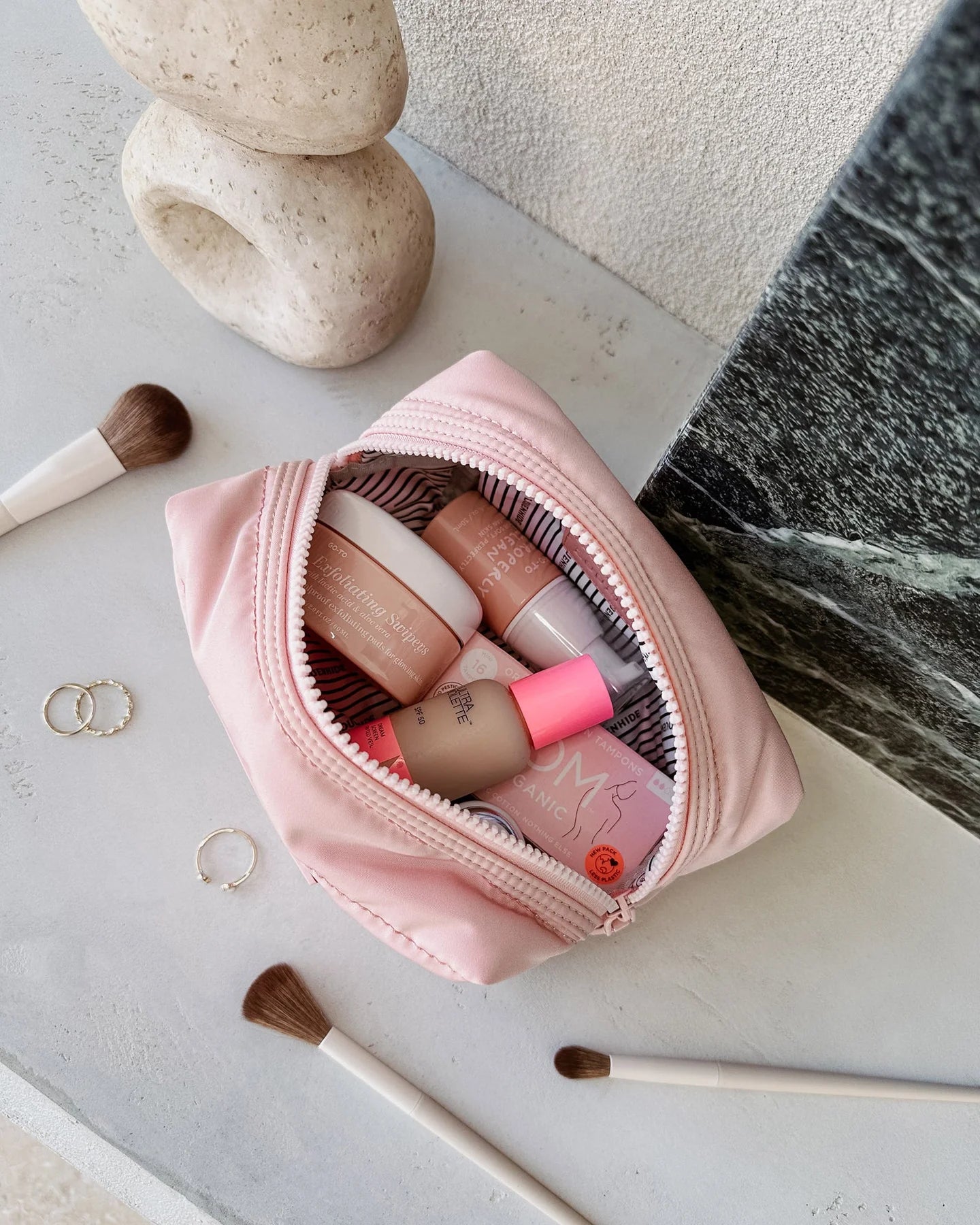 Santi Makeup Bag | Pink