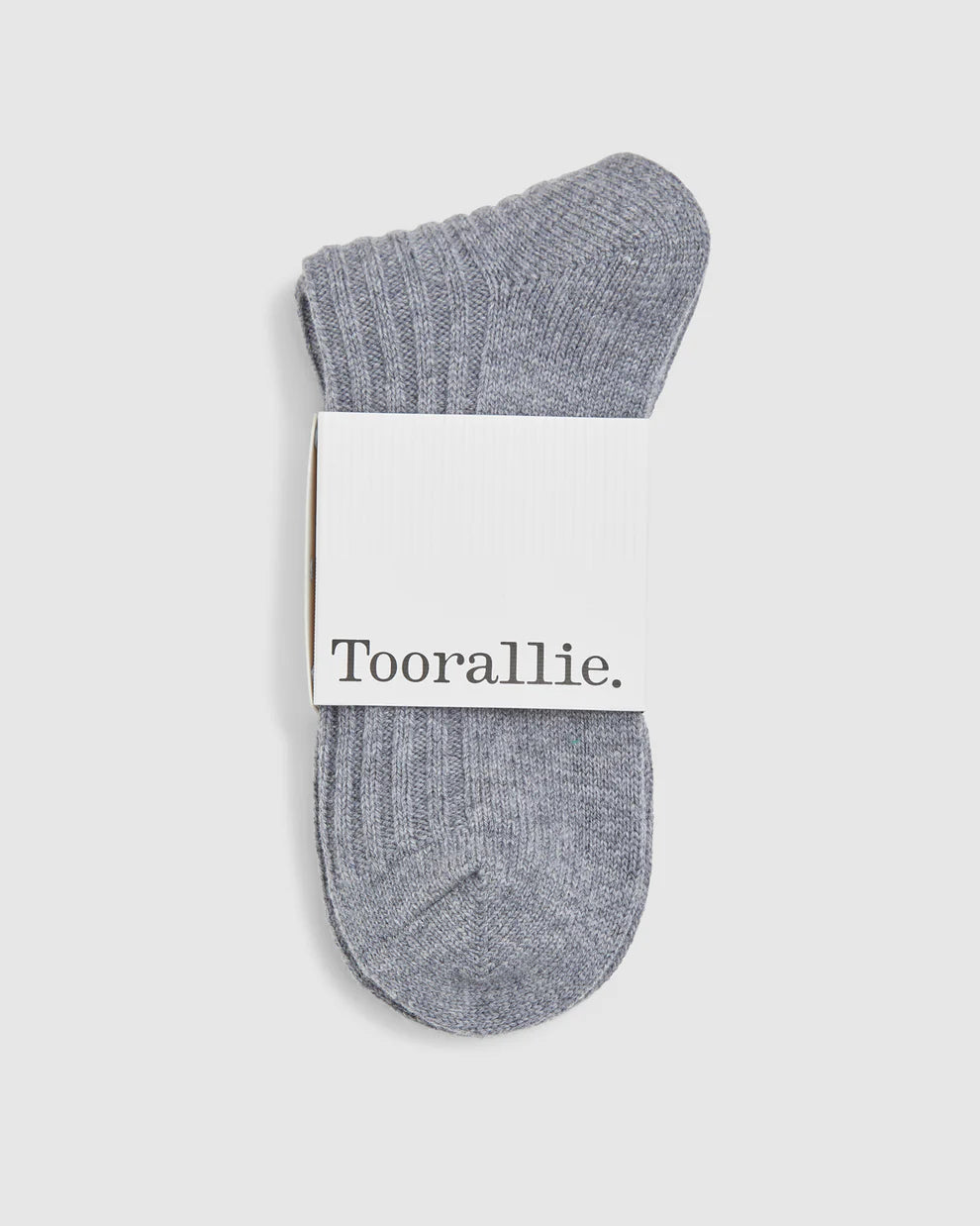 Ribbed Merino Sock | Grey