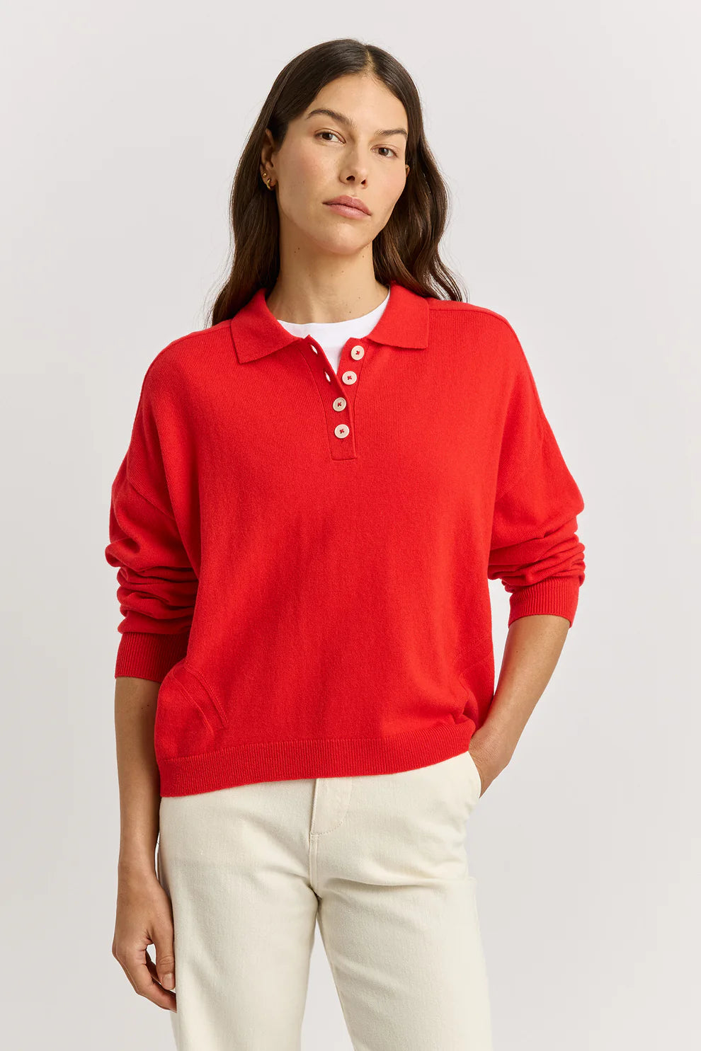 Fine Jersey Polo | Poppy
