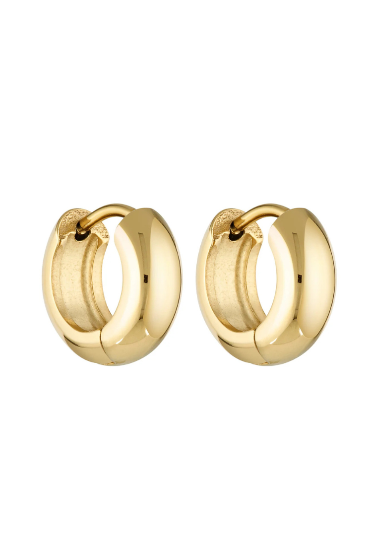 Petite Thick Huggies 8mm | Gold