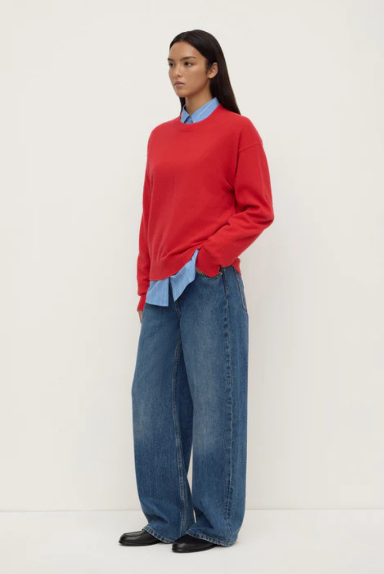 Carter Wool Sweater | Flame