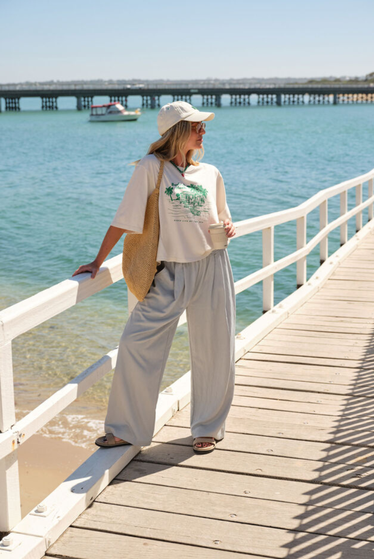 Mim Pleat Pant | China Blue