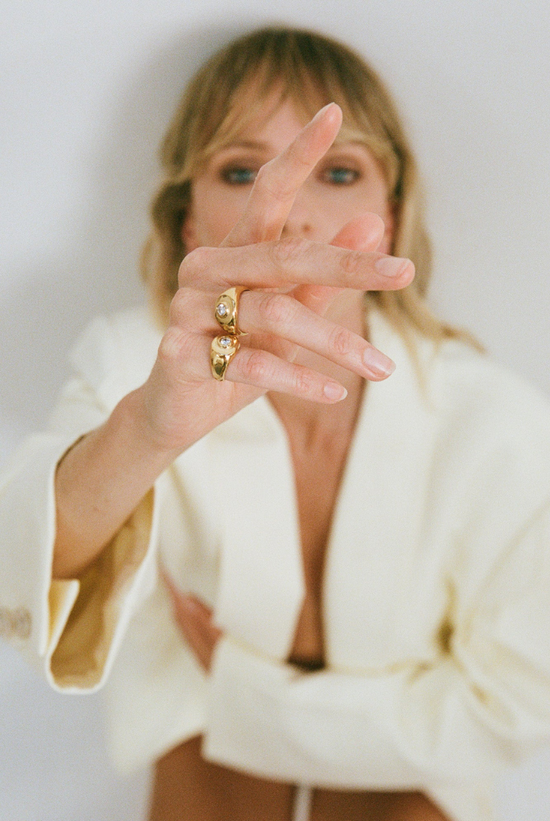 Heritage Signet Ring | Gold/ Clear (SIZE 7)