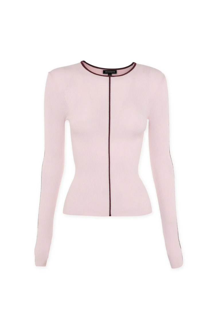 Nara Knit Top | Pink/ Burgundy