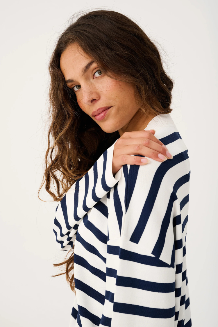 Rae Knit | Navy Stripe