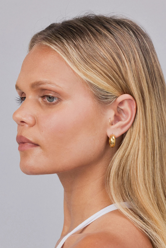 Petite Thick Huggies 18mm | Gold