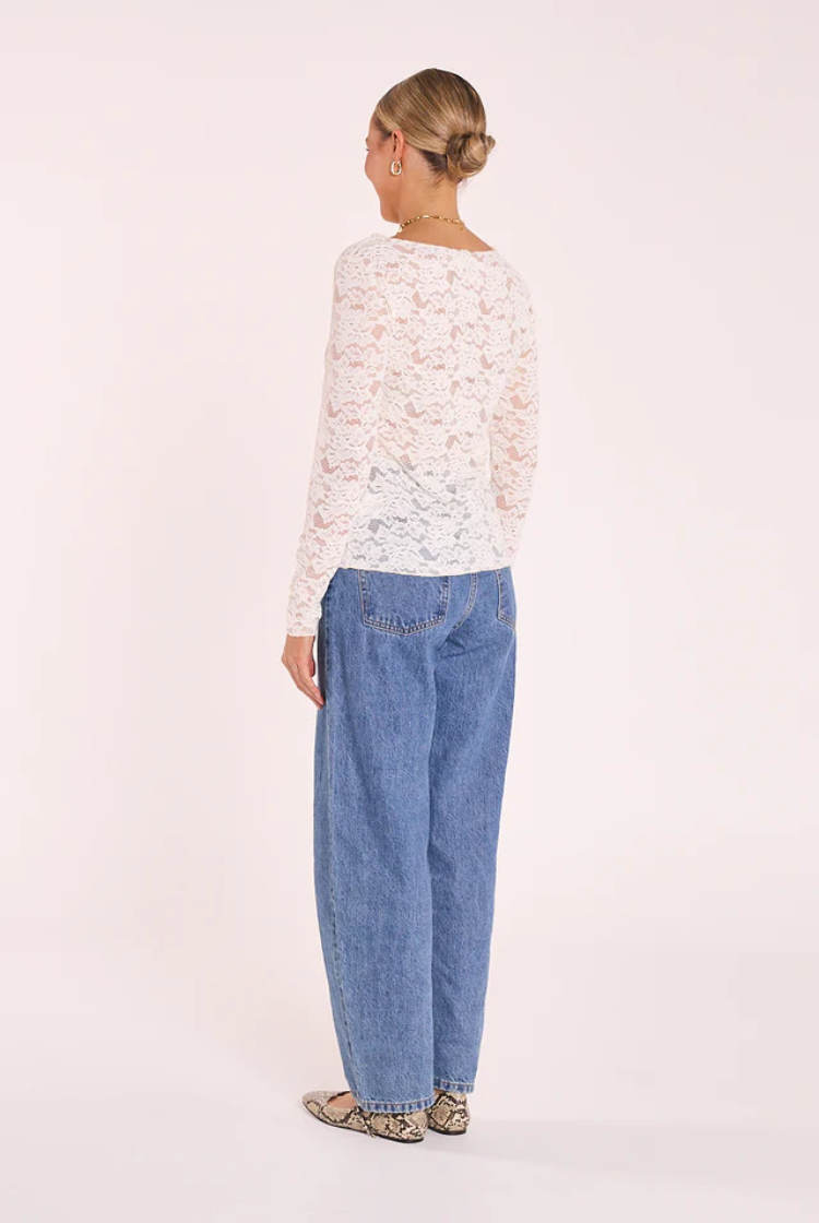 Daniella Lace Top | Cream