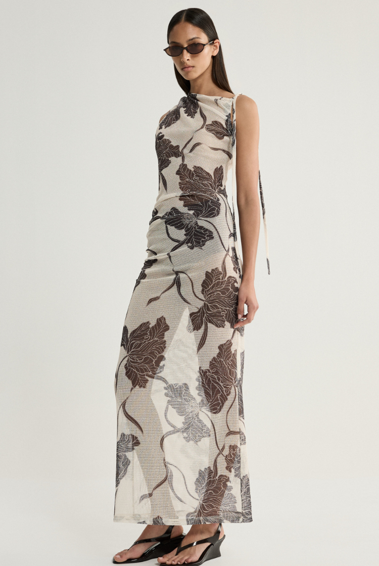 Valerie Dress | Ecru Floral