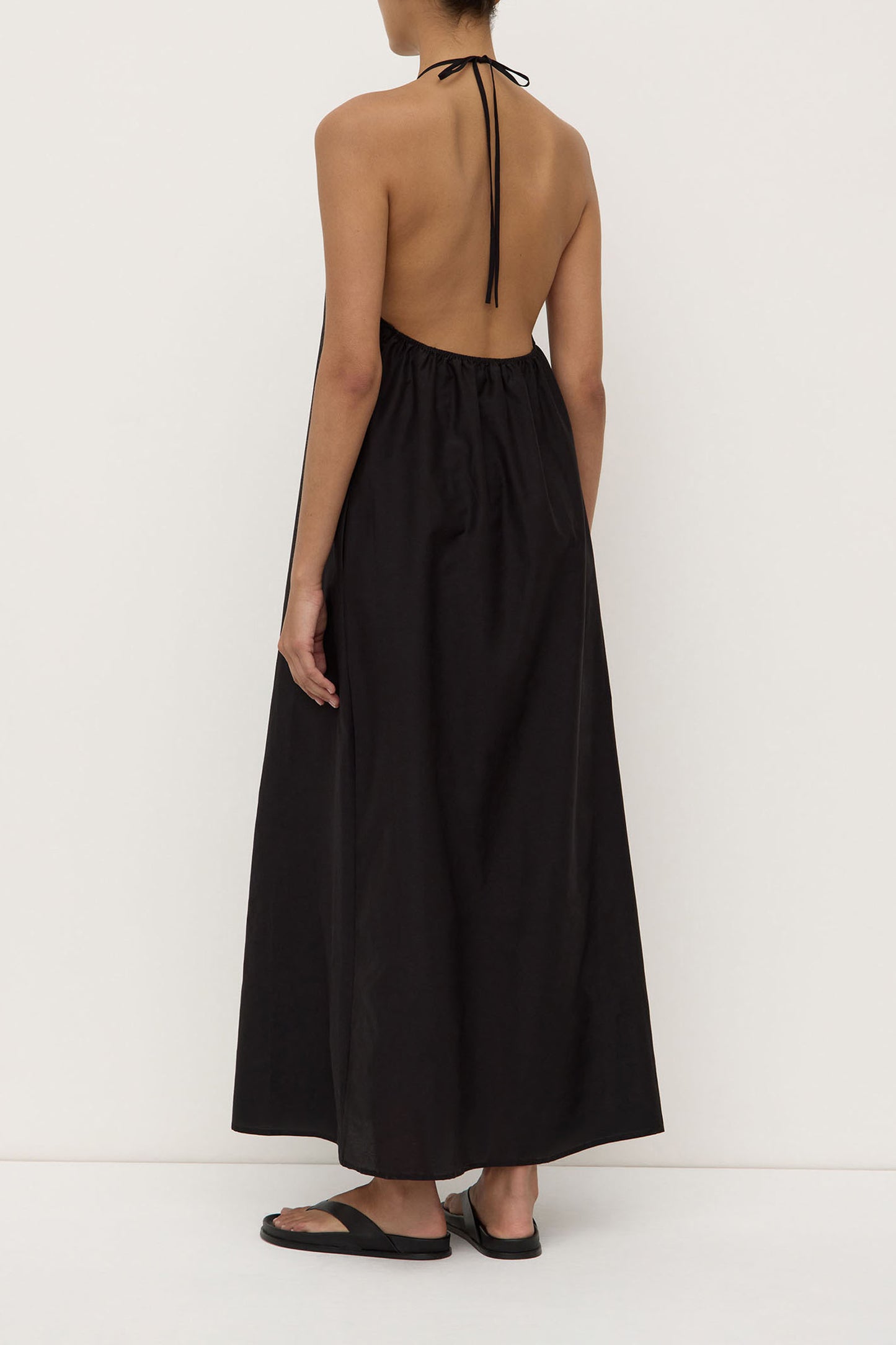 Addison Halter Maxi Dress | Black