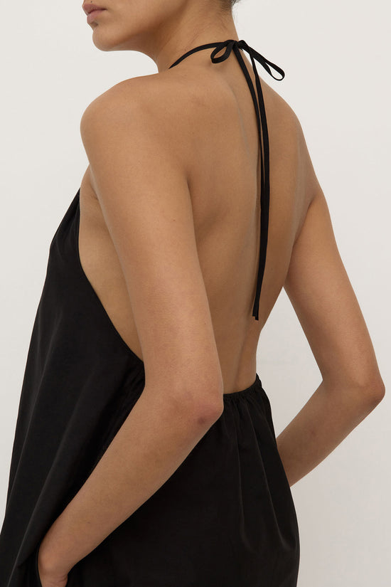 Addison Halter Maxi Dress | Black
