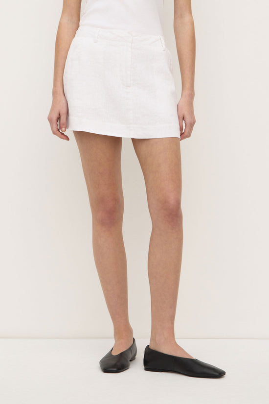 Amanda Mini Skirt | White